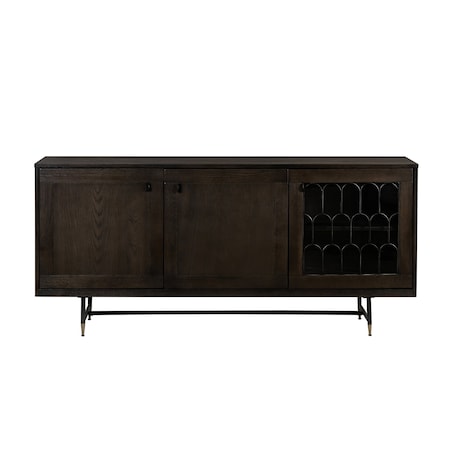 Armen Living Gatsby Oak and Metal Buffet Cabinet LCGTBUOA